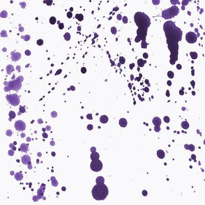 Purple Ink Splatter