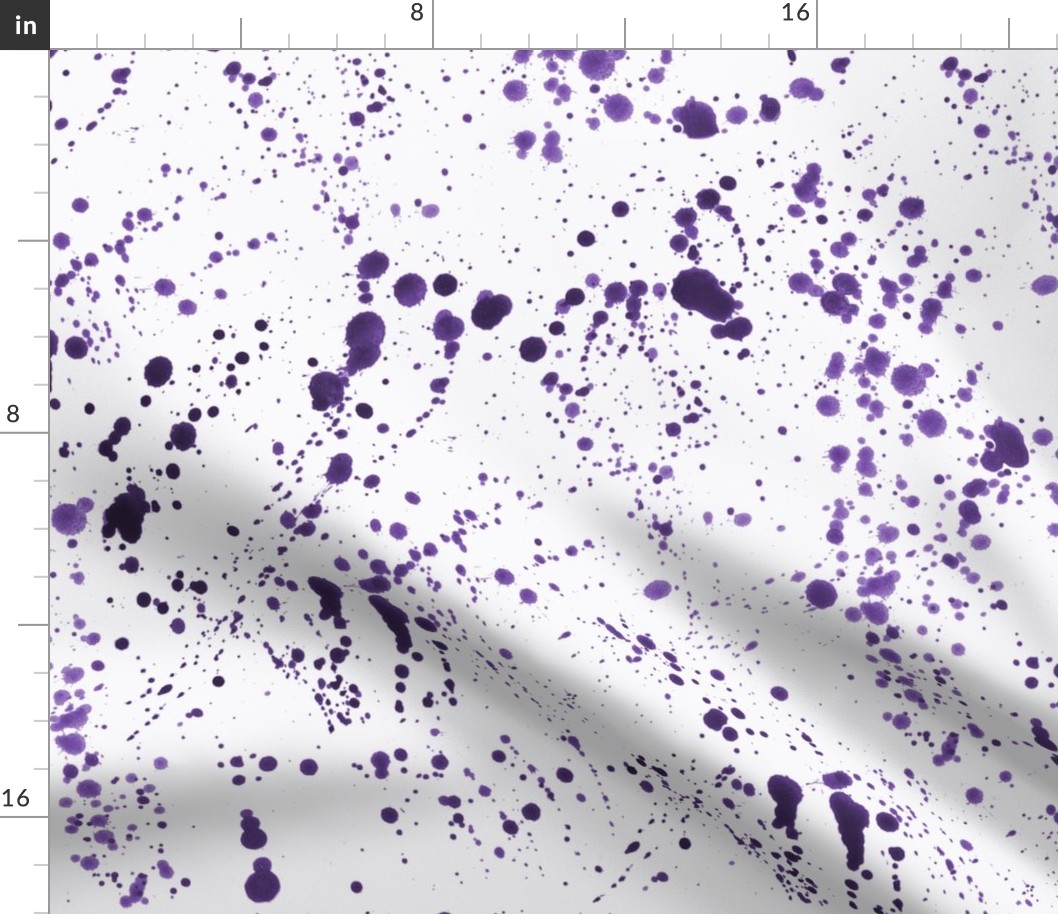 Purple Ink Splatter