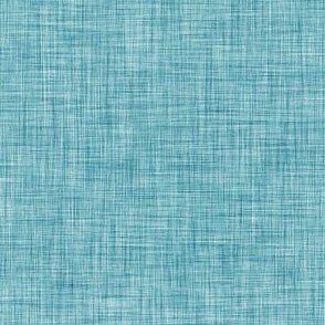 46 Lagoon- Linen Texture- Light- Petal Solids Coordinate- Solid Color- Faux Texture Wallpaper- Turquoise Blue- Greenish Blue- Cerulean Blue- Teal- Mid Century Modern- Summer- Sea- Beach