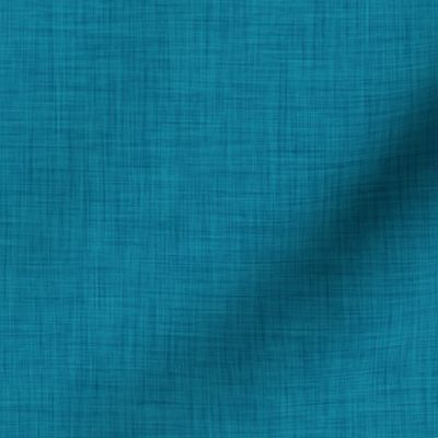 47 Peacock- Linen Texture- Dark- Petal Solids Coordinate- Solid Color- Faux Texture Wallpaper- Turquoise Blue- Greenish Blue- Cerulean Blue- Teal- Mid Century Modern- Summer- Sea- Beach