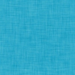 48 Caribbean- Linen Texture- Dark- Petal Solids Coordinate- Solid Color- Faux Texture Wallpaper- Turquoise Blue- Acqua- Bright Blue- Mid Century Modern- Summer- Sea- Beach