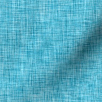 48 Caribbean- Linen Texture- Light- Petal Solids Coordinate- Solid Color- Faux Texture Wallpaper- Turquoise Blue- Acqua- Bright Blue- Mid Century Modern- Summer- Sea- Beach