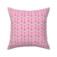 Cute Gnomes Seamless Pattern on Pink