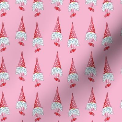 Cute Gnomes Seamless Pattern on Pink