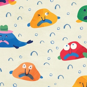 Blob Fish Fabric, Wallpaper and Home Decor