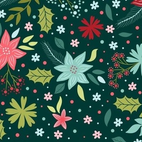 Botanical Christmas - Green