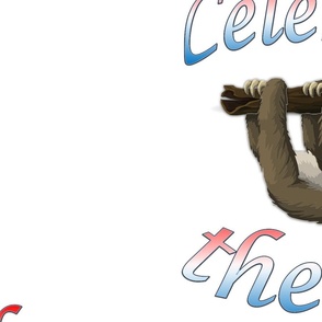 American Sloth Celebrate the 4th pattern