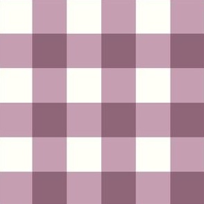 Gingham Mauve Pink