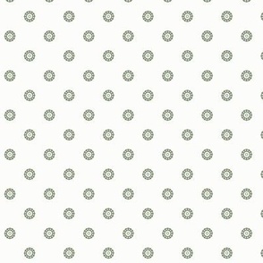 Acorn Cap Dot light: Sage Green Geometric Dot