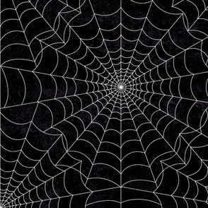 Spiderwebs on Black - XL