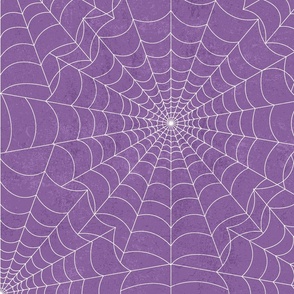 Spiderwebs on Pastel Purple - XL