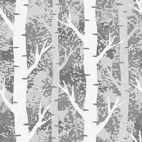 Silver Birch - Grey - Large Scale