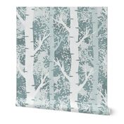 Silver Birch - Blue - Extra Large Scale