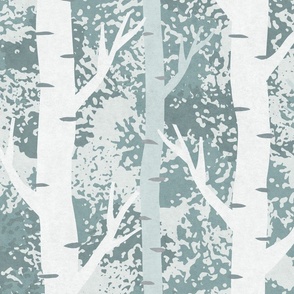 Silver Birch - Blue - Extra Large Scale