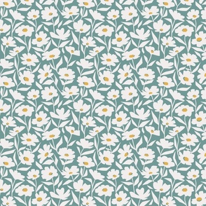 Ditsy Floral - Teal