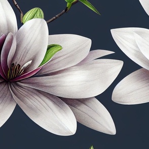 Floral pattern - magnolias