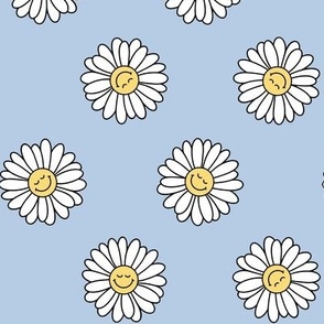 Smiling Daisies - Blue