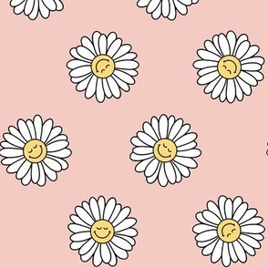 Smiling Daisies - Coral
