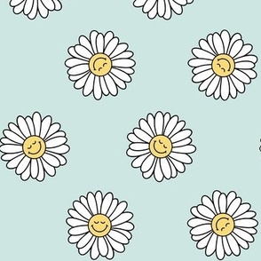 Smiling Daisies - Mint