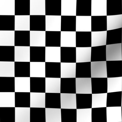 Classic Black and White Checker Print - Small