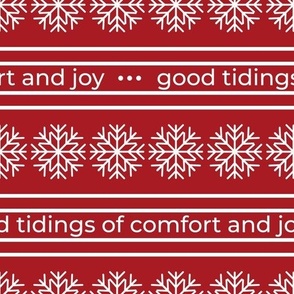 Good Tidings of Comfort and Joy on Red