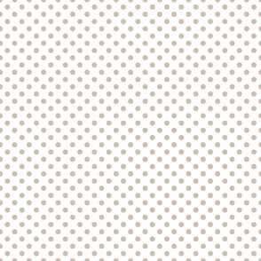 Taupe Polka Dots