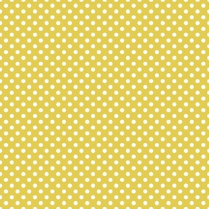 Yellow-Mustard Polka Dots