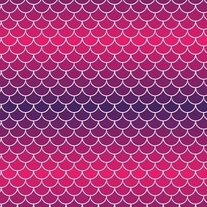 Mermaid Scales in Shades of Purple and Hot Pink - mini