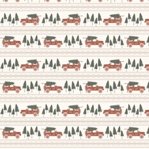 Winter Land Cruiser Stripe Pink 5x5.5 repeat