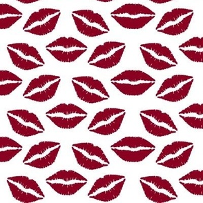 Lipstick Kisses - Burgundy