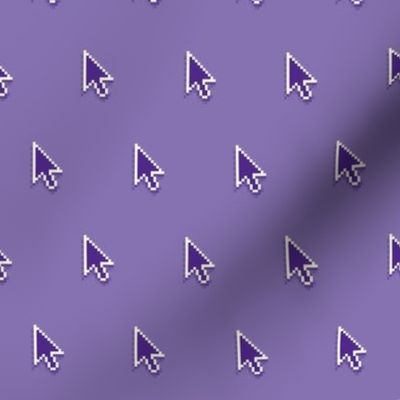 pixelated pointer arrows in royal purple