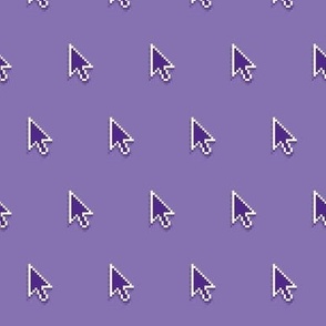 pixelated pointer arrows in royal purple