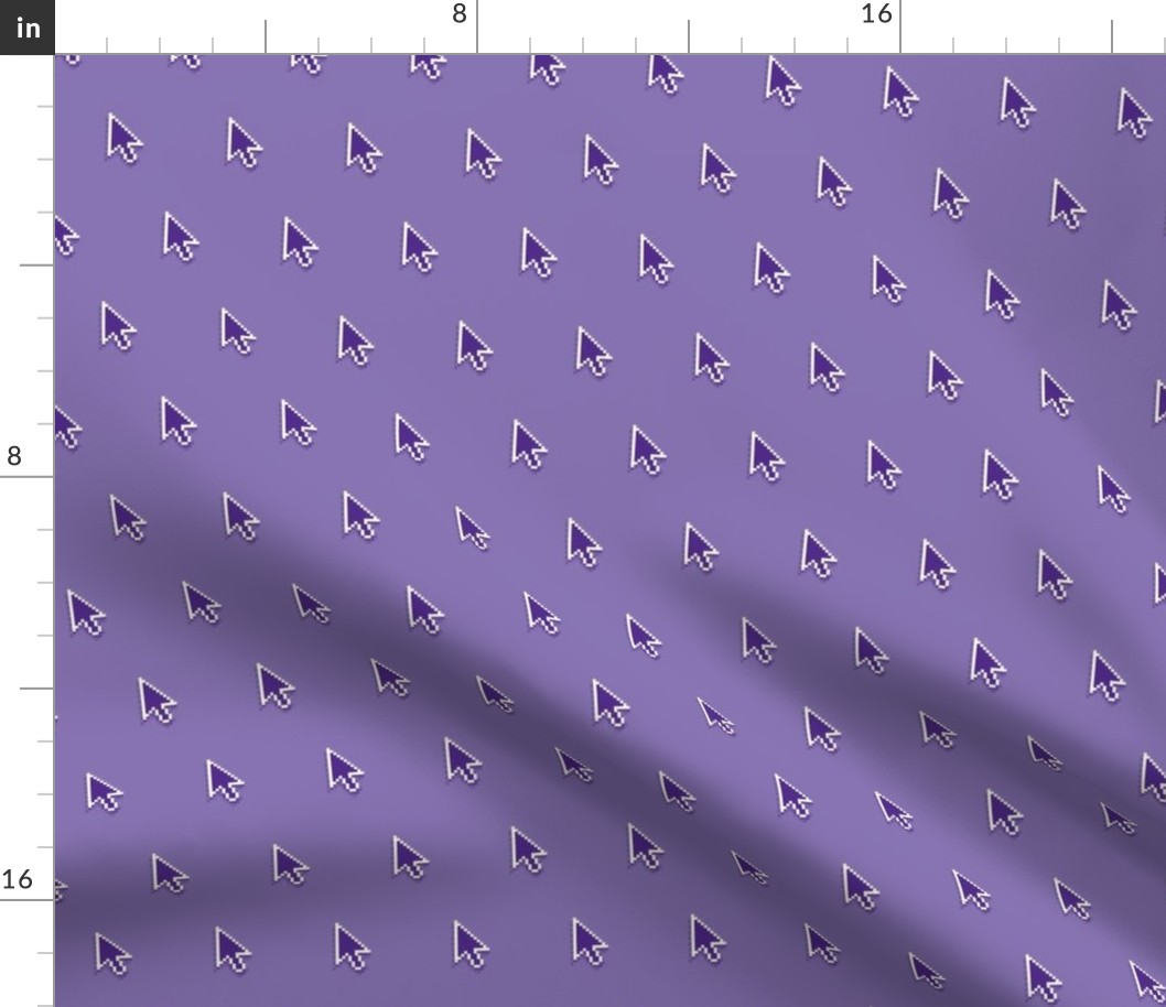 pixelated pointer arrows in royal purple