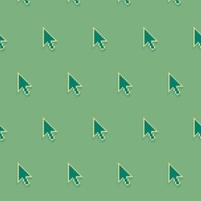 pointer arrows in green-gold