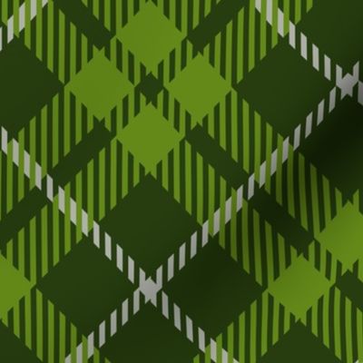 green christmas plaid