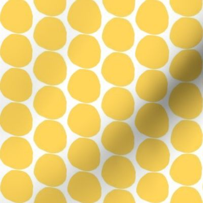 Yellow Dot  Balls of Sunshine  Pattern Half Drop small