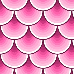 pink fishscale or pink mermaid scale in shades of magenta , rose pink to pale pink