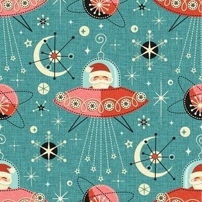 Atomic Space Age Santa