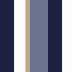 Blue, Gold and White Stripes