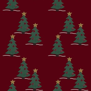 Christmas Trees - candied cranberries 