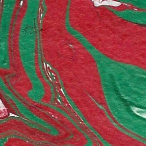 Red and Green Marble Swirl 
