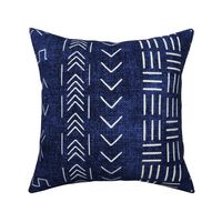 Mudcloth Navy Arrows  Mud Cloth African Blue