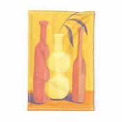 Orange Bottles - Modern Still Life Painting