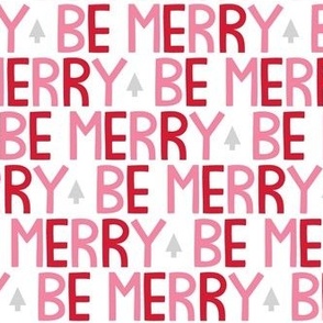 oh joy be merry 1 inch pink and red