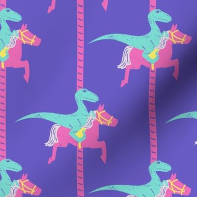 Velociraptor Carousel in Violet-iraptor