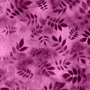 Dark Wisteria Leaves Berry Pink Shades Salt Texture