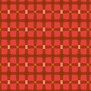 Warp & Weft - Red - Medium Scale