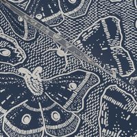 Magical moths in midnight pattern