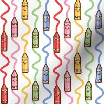 Drawing crayons