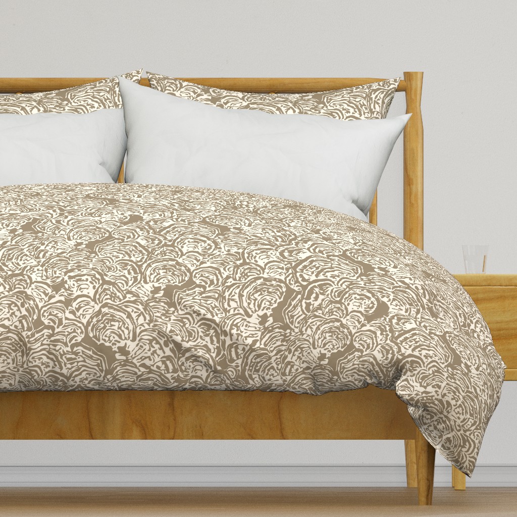 Abstract Oyster Bed Taupe smaller scale